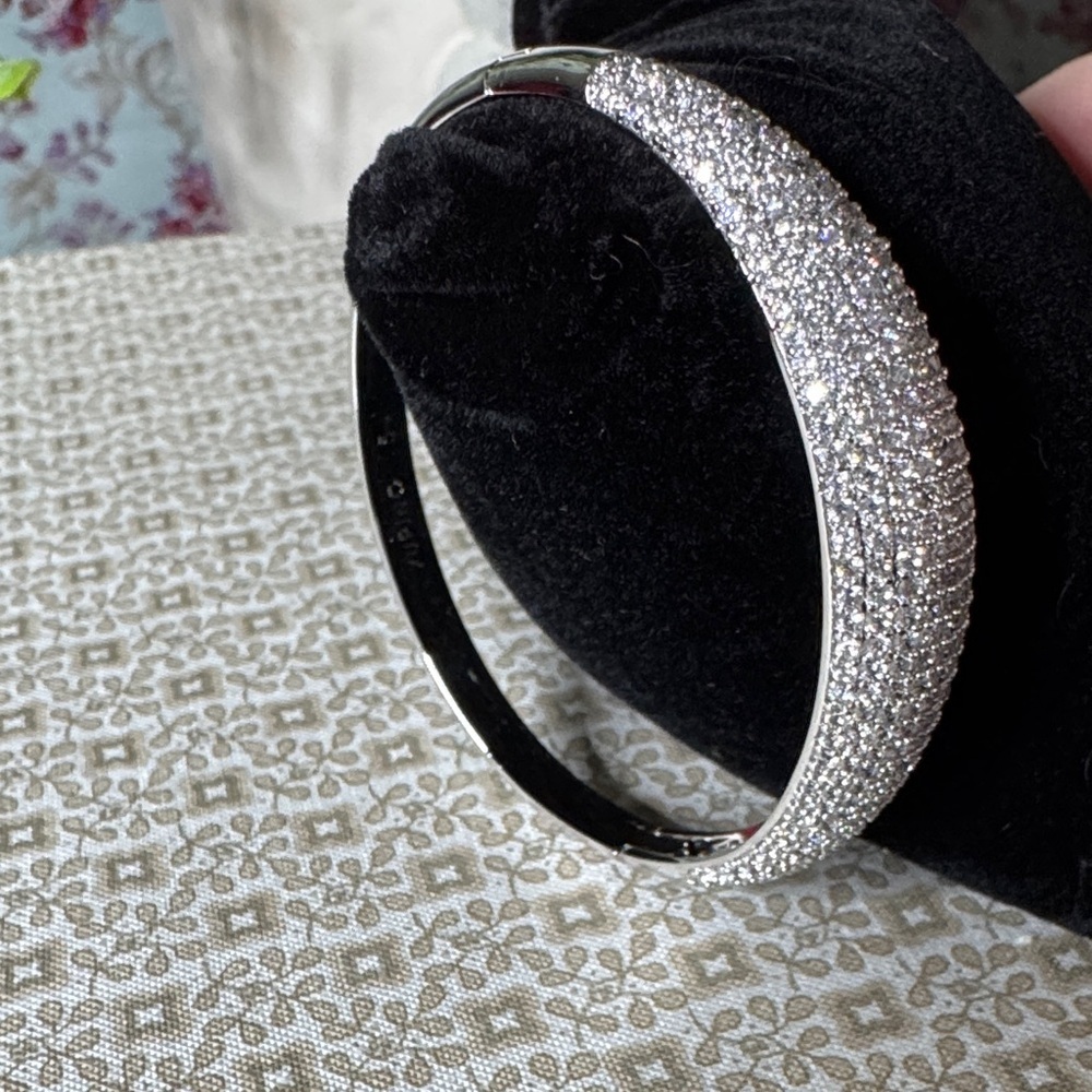 Elegant Stainless Steel Silver Bracelet - 7” - Picture 3 of 4